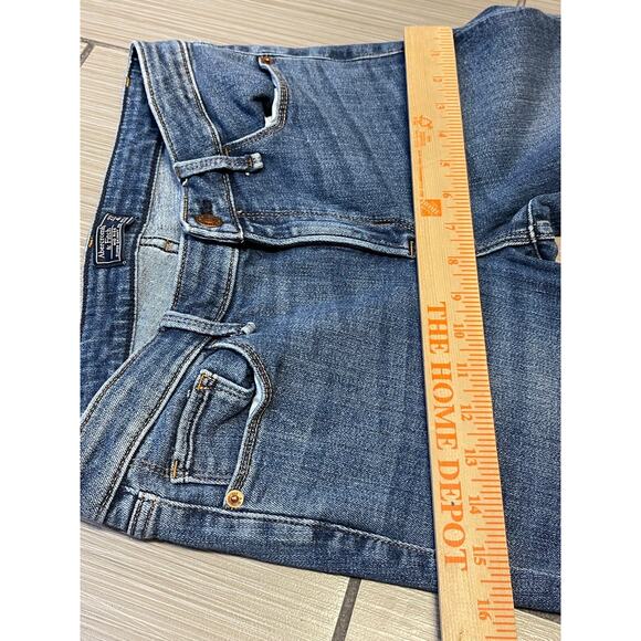 streetwear Abercrombie & Fitch super skinny jeans sz 4/27R distress stretch - Picture 5 of 9